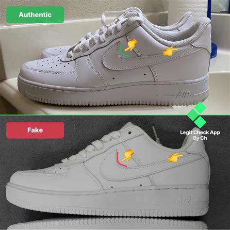 how to tell nike air force 1 fake|air force 1 genuine check.